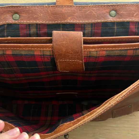 Will Leather Goods Kent Messenger Shoulder Bag Briefcase Vintage Laptop Case - Picture 5 of 10